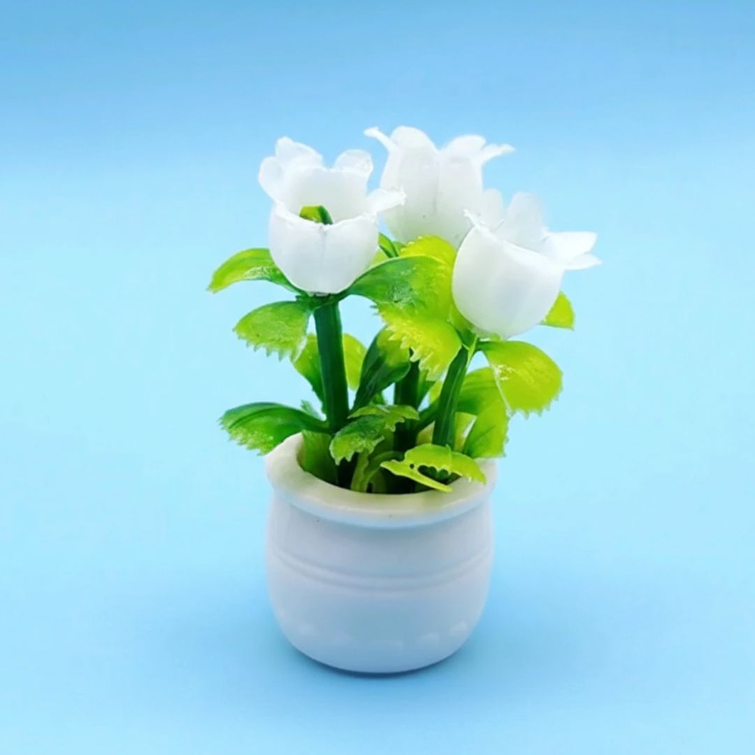 Miniature Tree White Flower (4pcs) Pack of 1