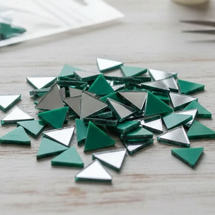 Mirror Glass 3D For Lippan Art Triangle 12x12x12Mm (25PCS)  Pack of 1