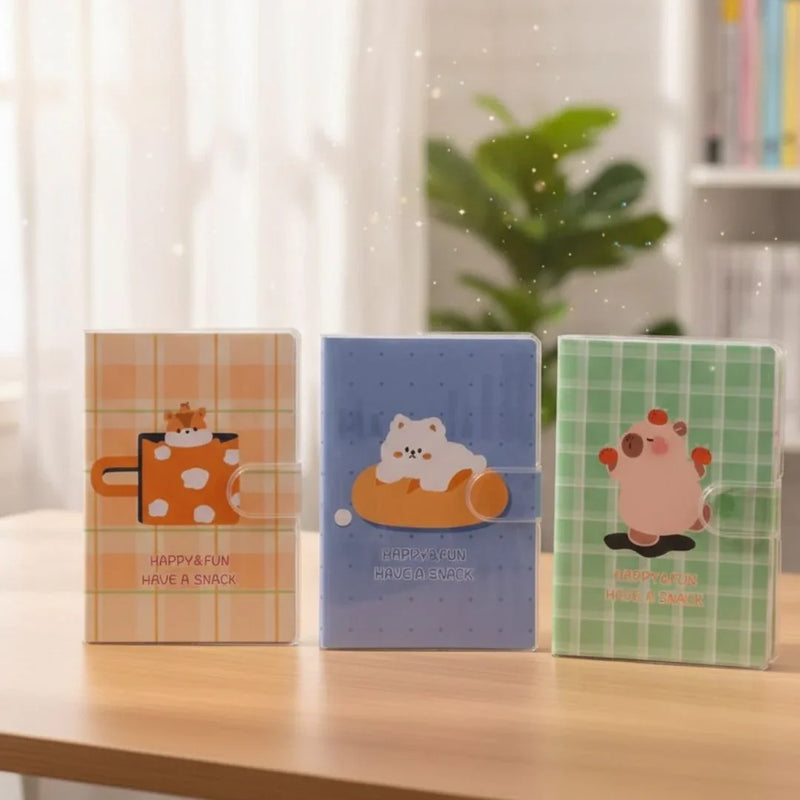 Cute Animal Pocket Diary with Snap Closure | Pack of 1 diary