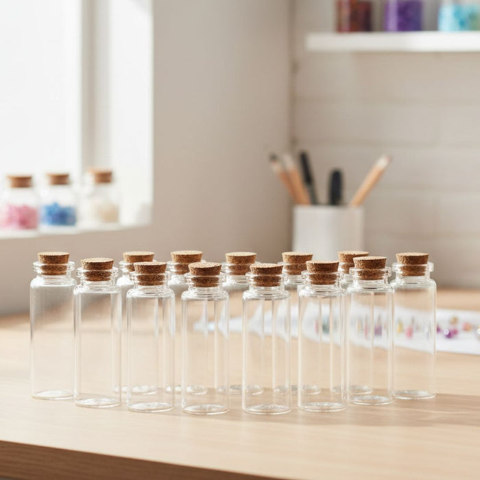 Message Glass Bottle 22X60Mm (12Pcs) pack of 1