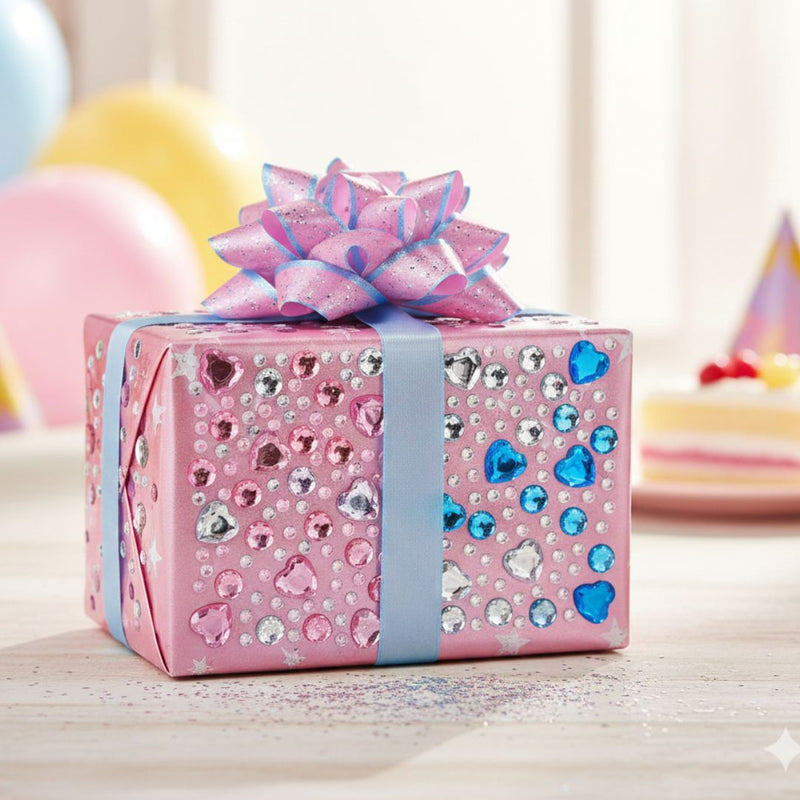 Sparkling Crystal Heart Stickers for Crafts & Decoration