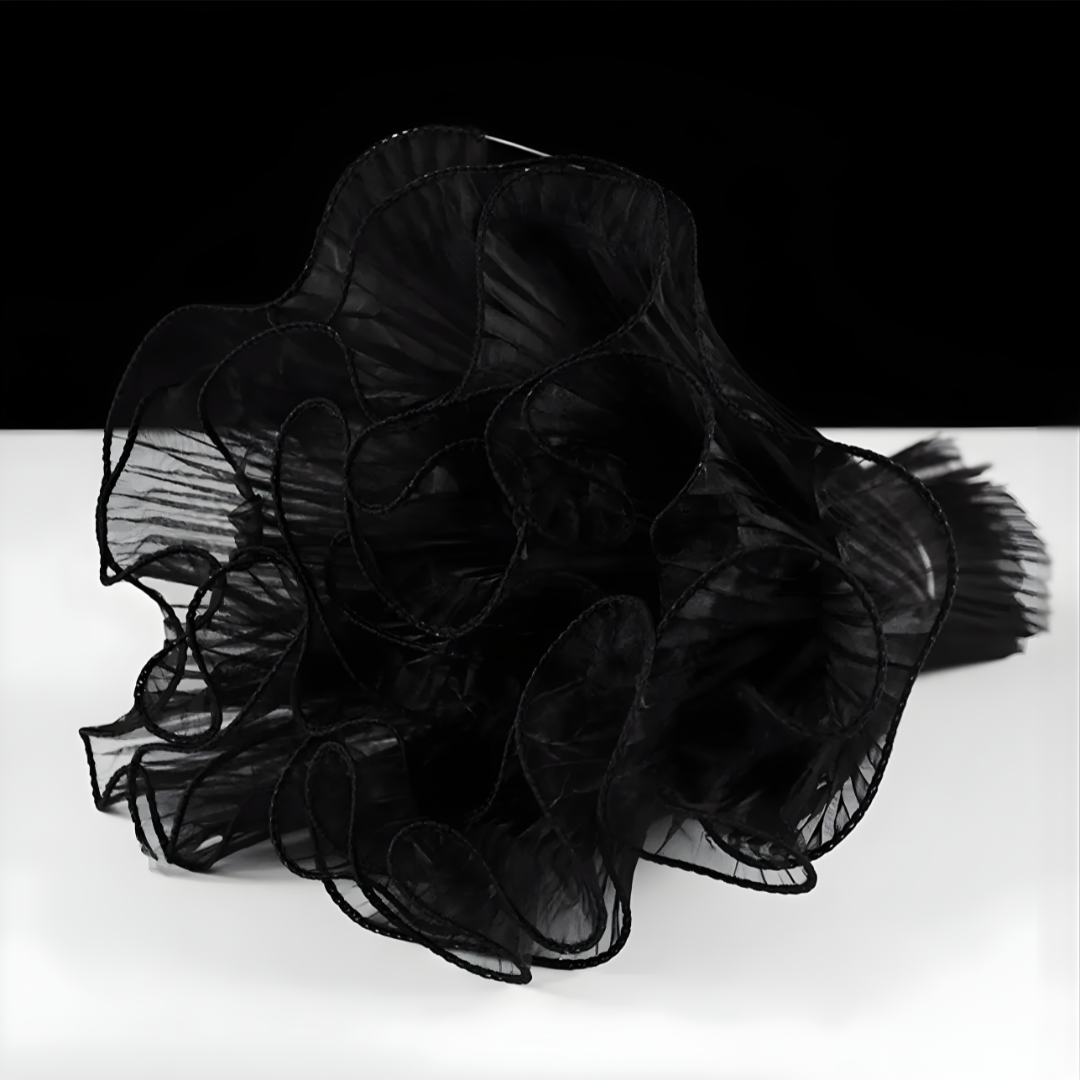 Premium Black Wrapping  Net Wrinkled Long  | Gift Wrappers | 64cm | Pack Of 1