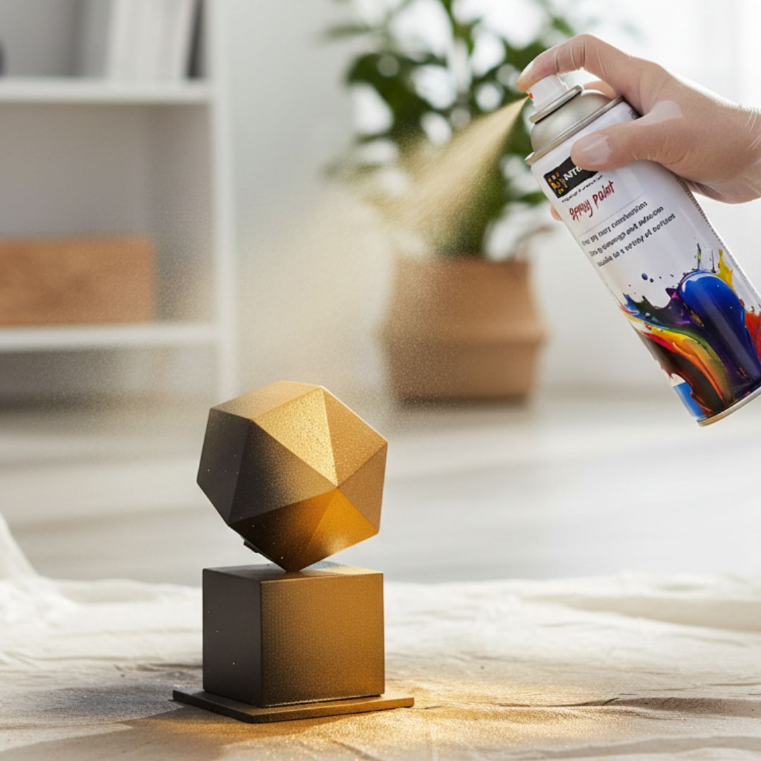 Premium Gold Spray Paint  Glossy Finish (450ml) pack of 1
