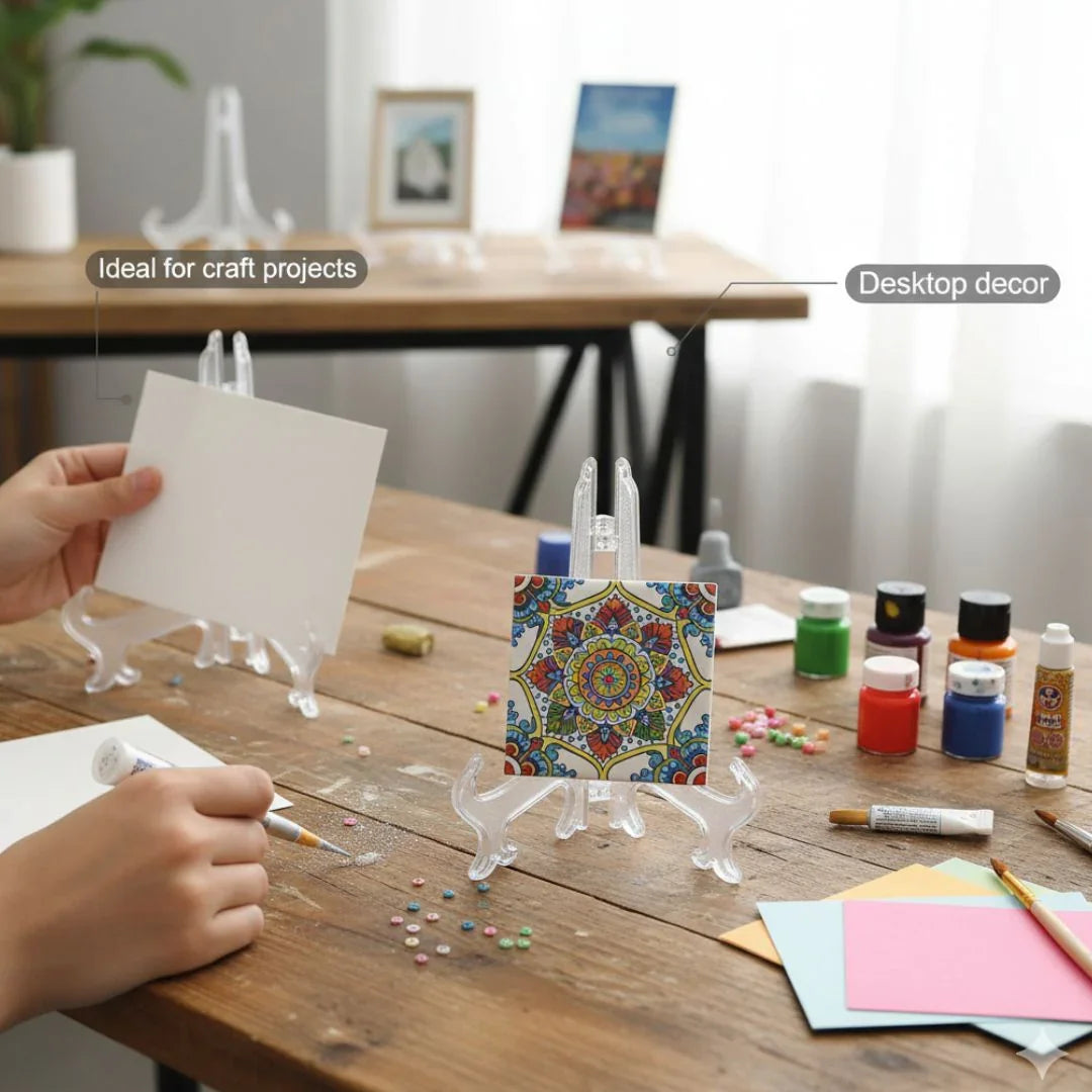 Ravrai Craft MDF & wooden Crafts Canvas MDF Resin Frame Stands for Professional Photo and Art Display-4 inch