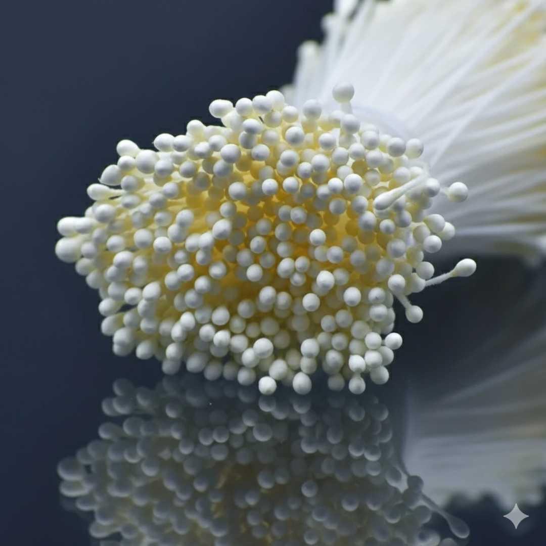 Cream Artificial Flower pollens l Pack Of 1 contains 400pcs | Used in combination with pipe cleaners