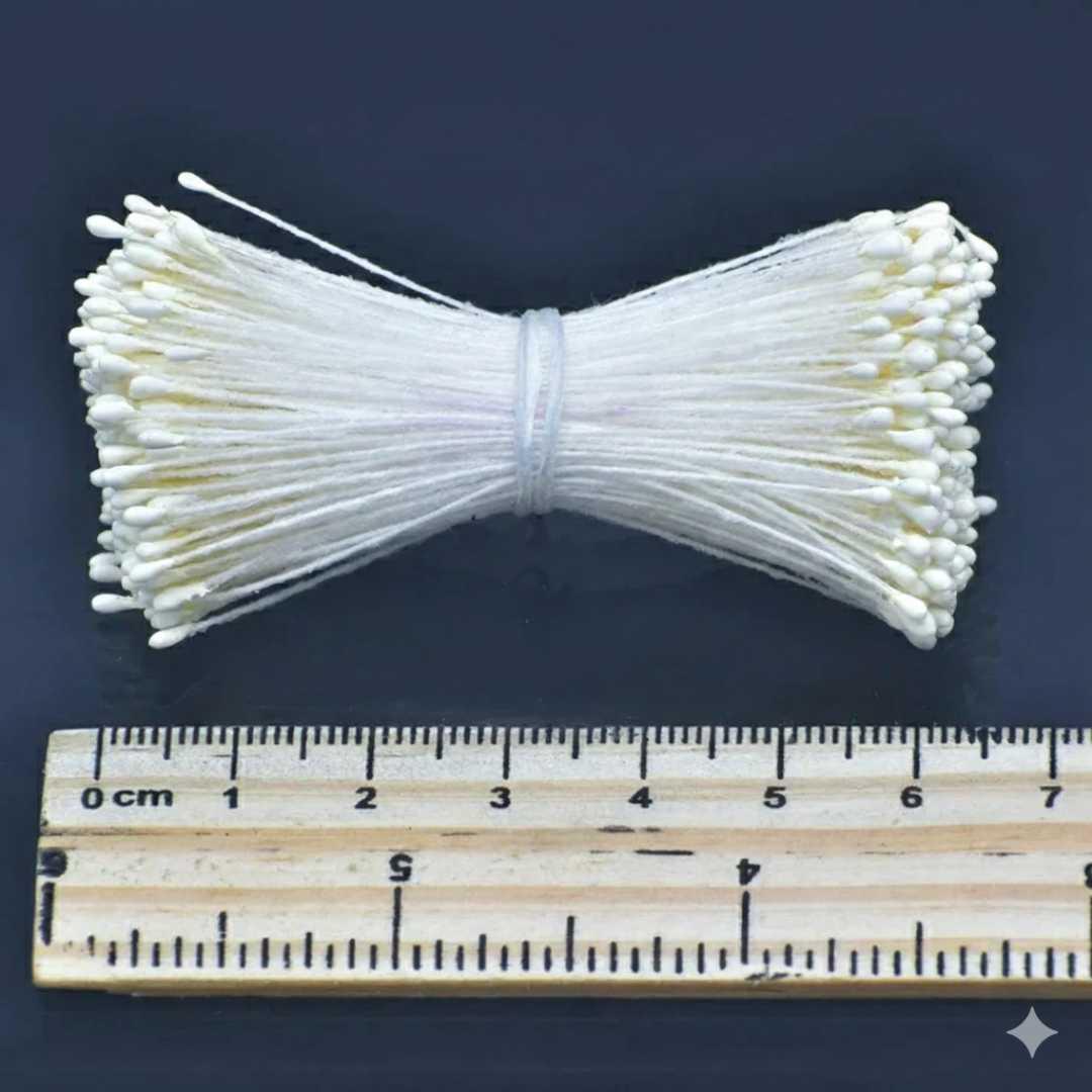 Artificial Flower pollens  Pack Of 5 Cream | Used in combination with pipe cleaners