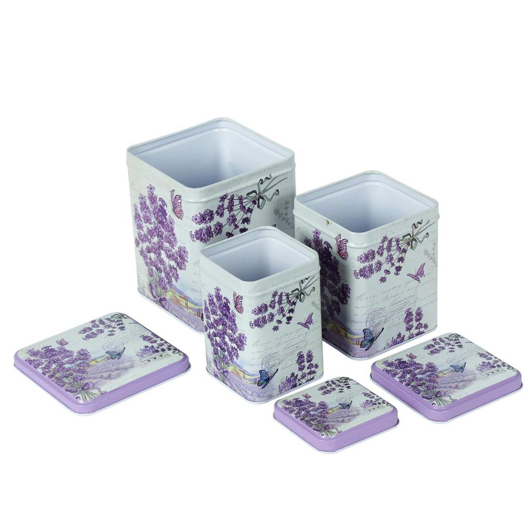 Metal Tin Square Box (3Pcs) Pack of 1