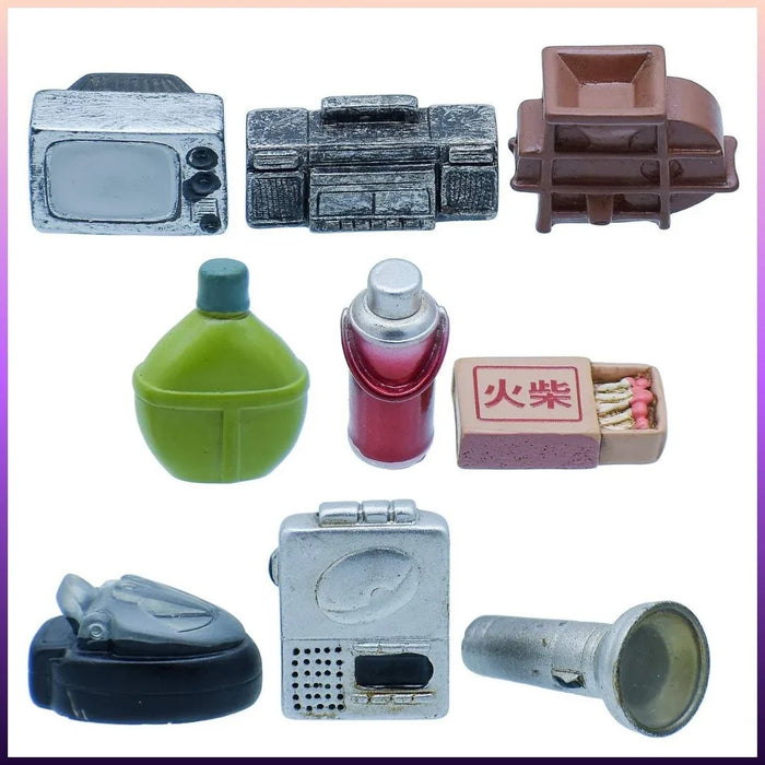 Miniature Model Vintage Memorise 9 Pcs