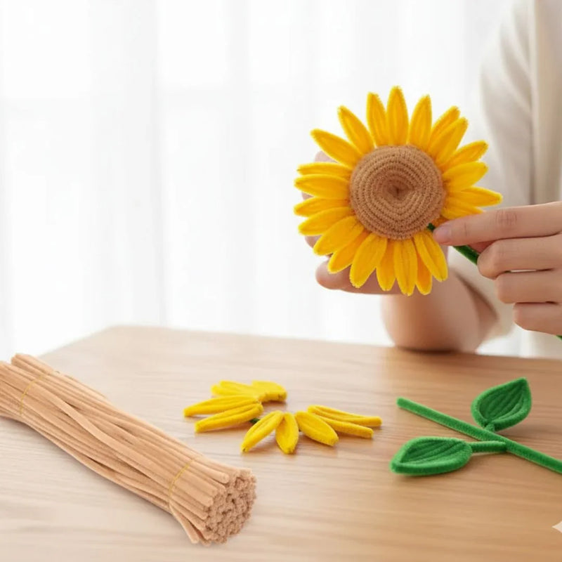 Pastel Brown Pipe Cleaner Plain l Pack of 100Pc l (PT02)