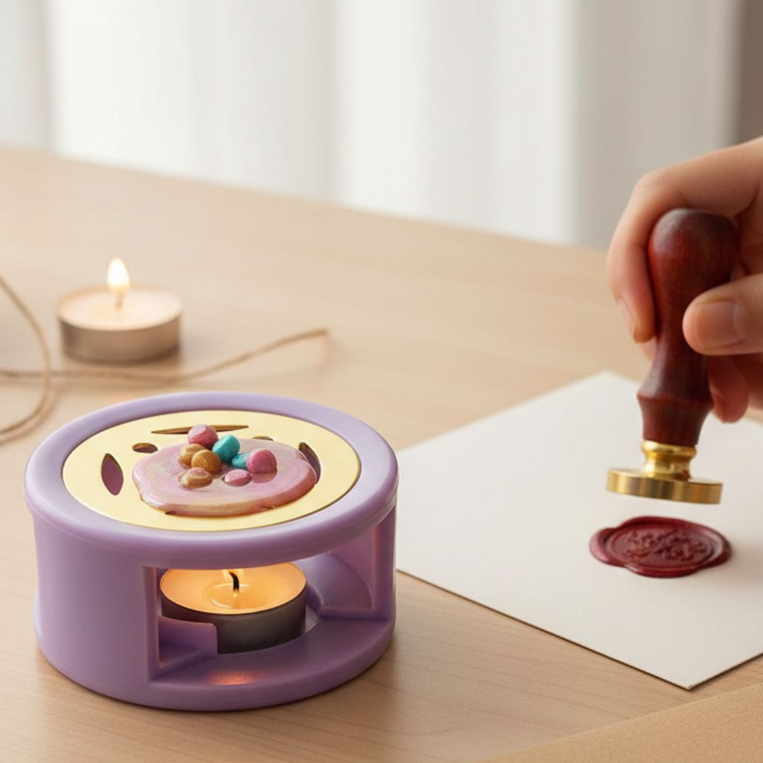 Purple Plastic Sealing Wax Warmer Stove (1pcs) pack of 1