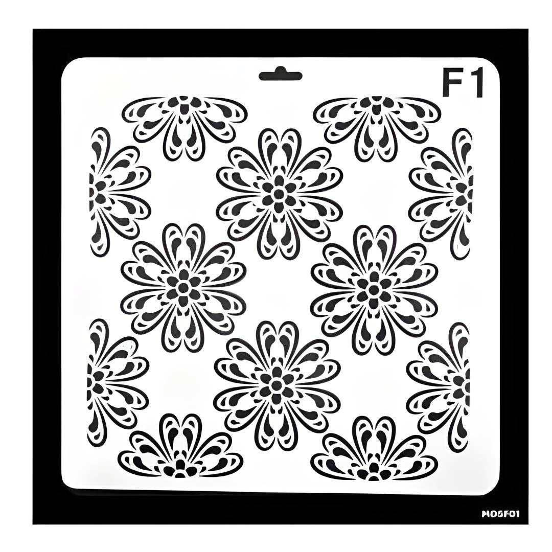 Mandala Design Stencil | (size:25×25 cm) Reusable Craft Stencil | Pack of 1