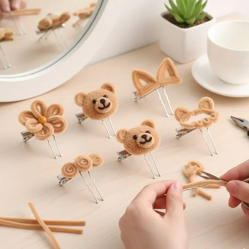 Pastel Brown Pipe Cleaner Plain l Pack of 100Pc l (PT02)