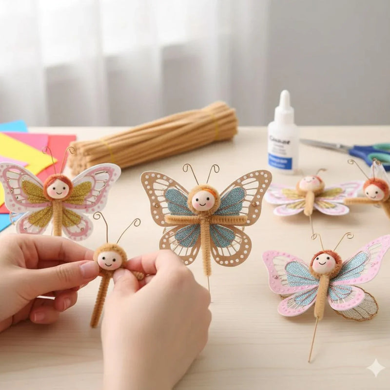 Pastel Brown Pipe Cleaner Plain l Pack of 100Pc l (PT02)