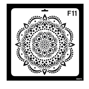Mandala Design Stencil | (size:25×25 cm) Reusable Craft Stencil | Pack of 1