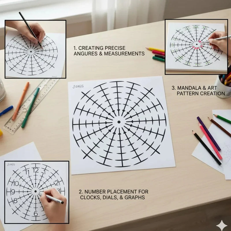 Jags Drawing Stencil Number Placement 8 Inch