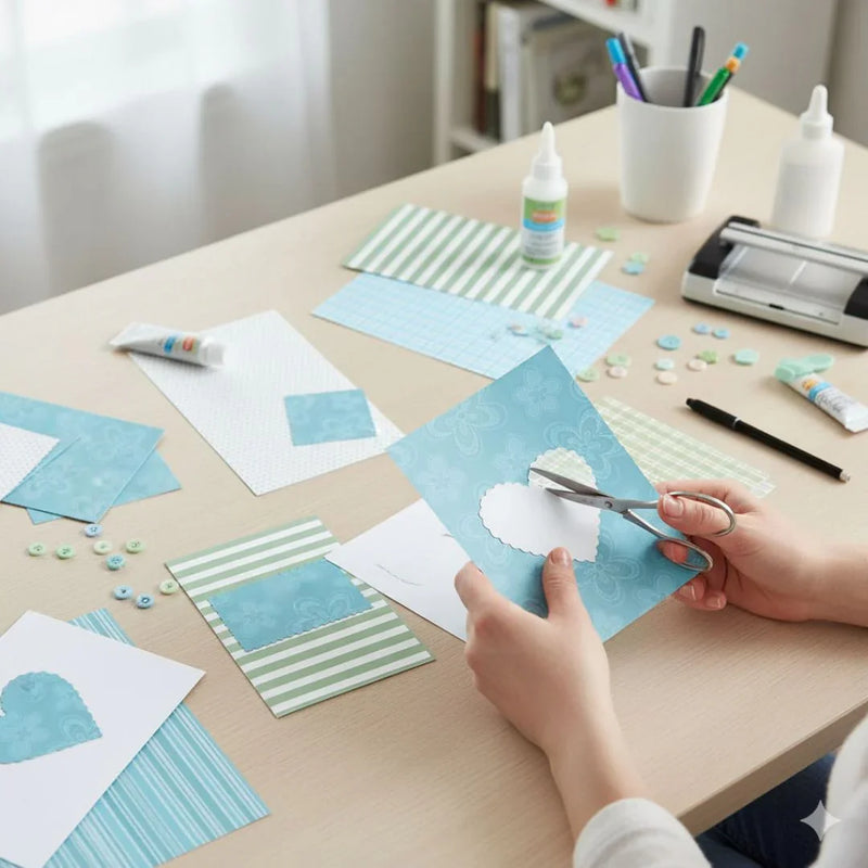 Scrapbooking paper packs ,printed greeting papers of Paper Jags A5 W&M -16D WMSA5X32