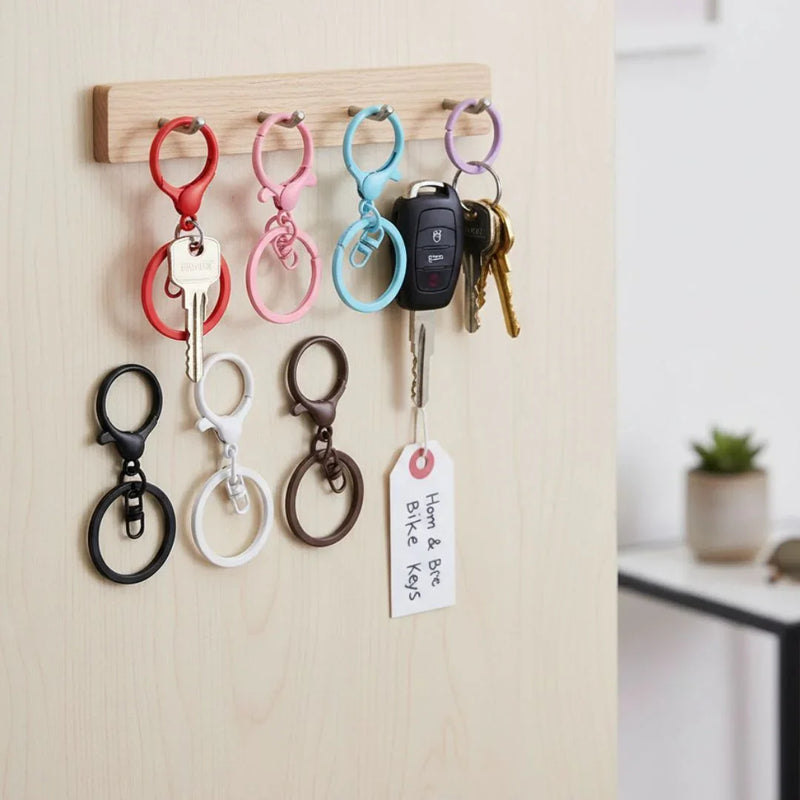 Key Ring With Hook Multicolor 1.6X30Mm