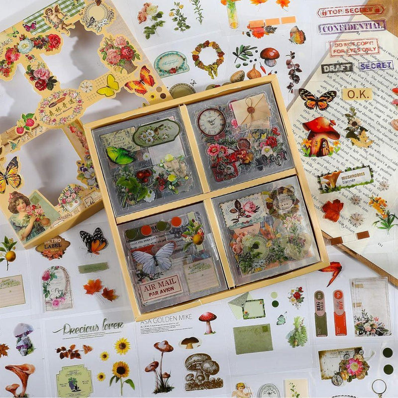 New Premium Journal Aesthetic Stickers |Box Of 100 Sticker - works on resin too