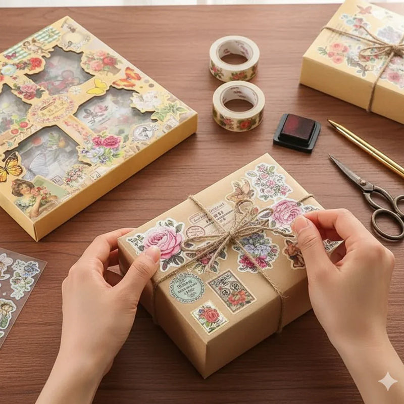 New Premium Journal Aesthetic Stickers |Box Of 100 Sticker - works on resin too