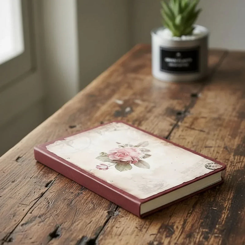 Vintage retro Undated Journal I Aesthetic Retro Edition with thick pages