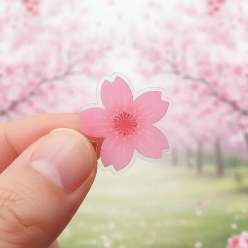 (Buy 1 Get 1 Free) Cherry blossom 3d decorative sticker for journaling and scrapbooking  -Pack of 1 sheet