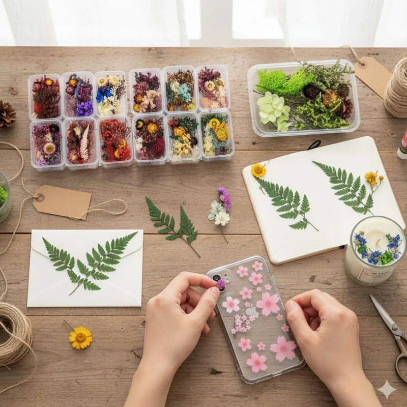 Assorted Dry Flower Box – For Resin, Journaling, Cards & Decor (1 Box)