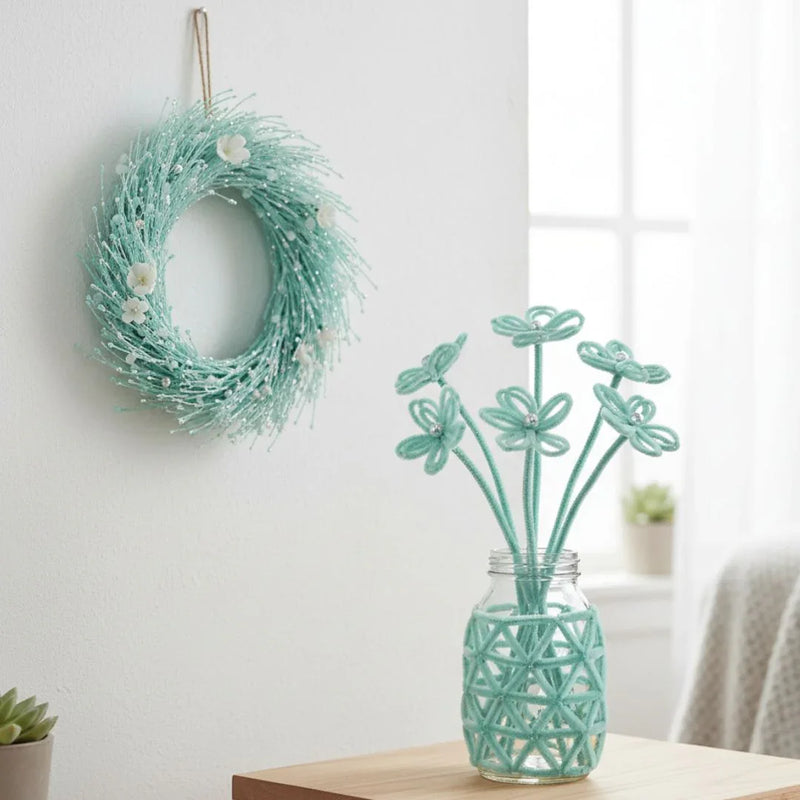 Pastel Green Pipe Cleaners Plain | 100 Pc Pack (PT13)