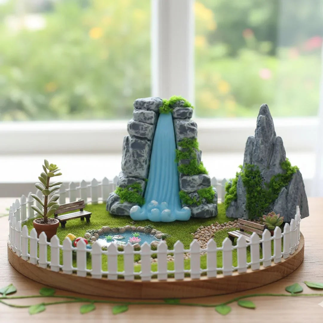 Miniature Mountian And Water Fall C1218-5-6