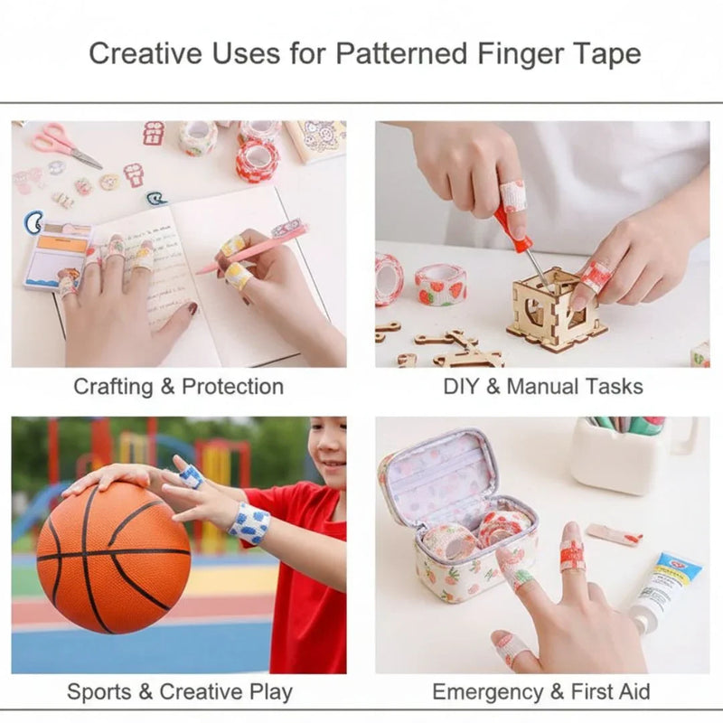 Cute-Printed  Colorful Finger Bandage- Multipurpose l Pack of 1 tape