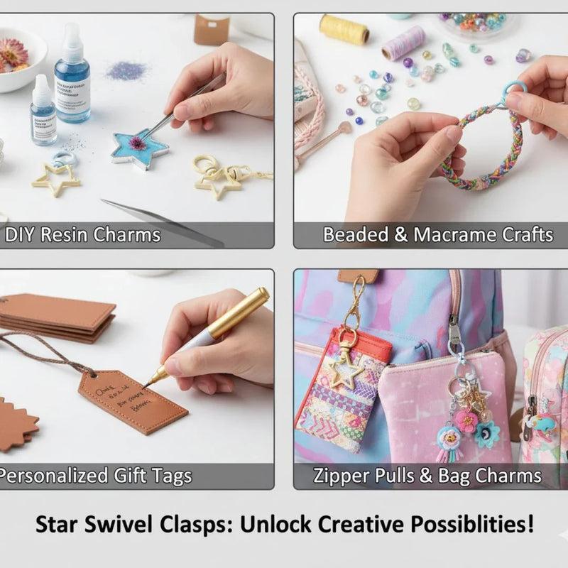 Key Ring Fitting Star 2Pc (Colour) | KHC2P-2