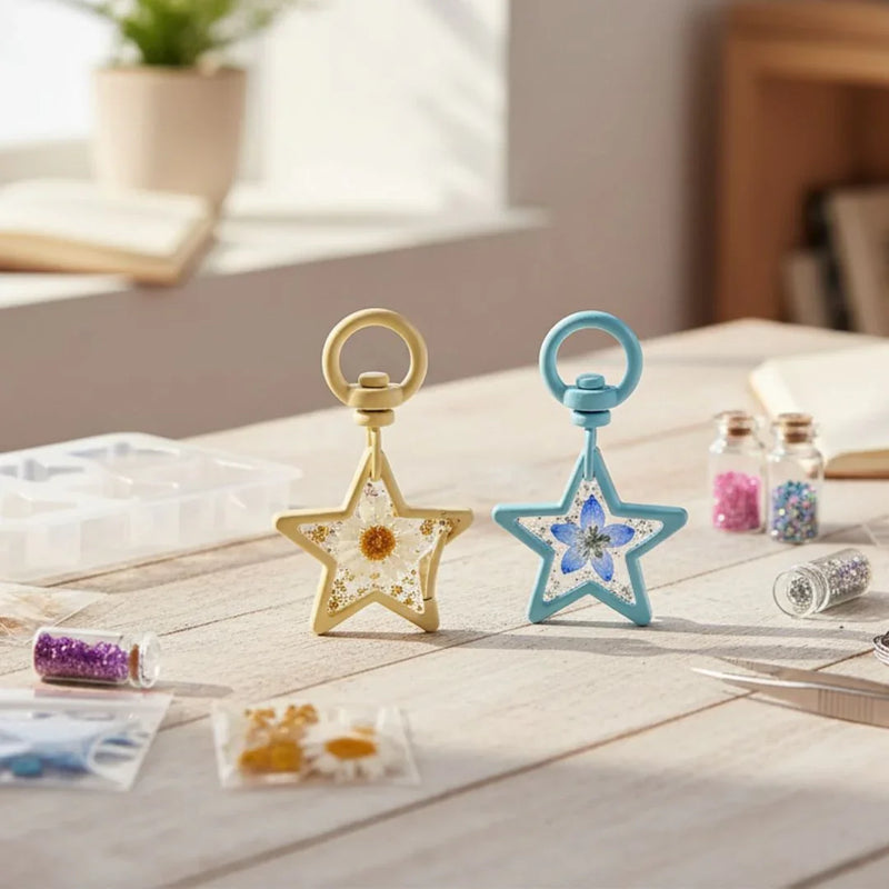 Key Ring Fitting Star 2Pc (Colour) | KHC2P-2