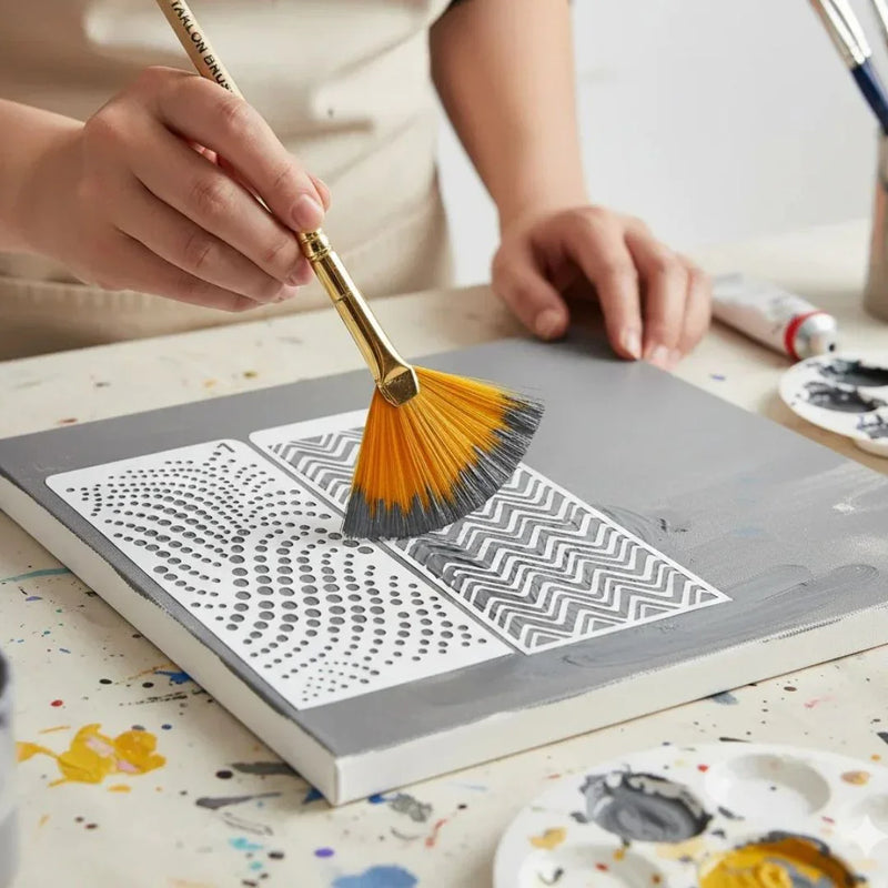 Painting Brush Fan Taklon No 02 PBFT02