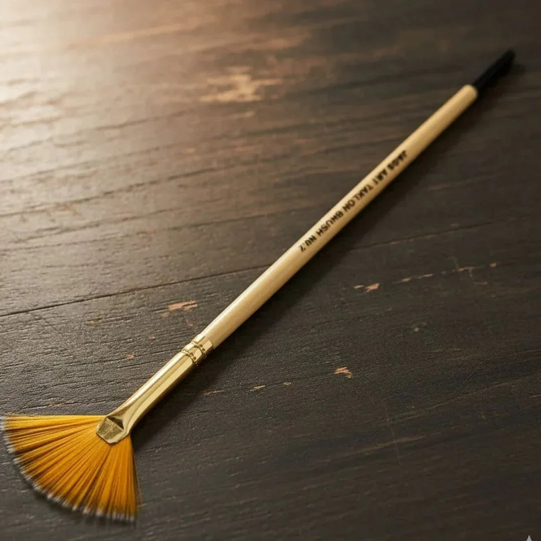 Painting Brush Fan Taklon No 02 PBFT02