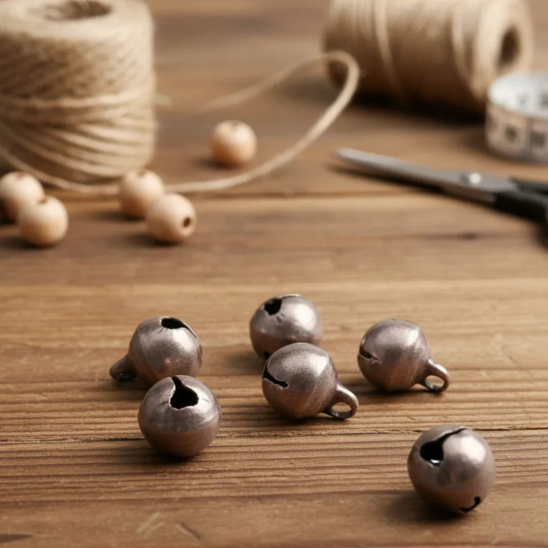 Mini Metal Bells Copper 6MM 10 Pc - JMMB40
