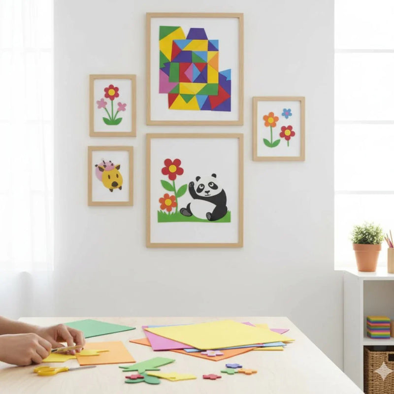 Colourful foam A4 sheets for hobby crafts and DIY- contain 10 unit