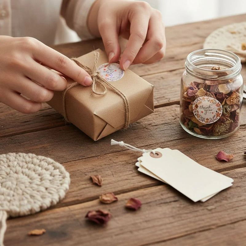 Thank You Stickers & Labels for Packaging (500 Sticker Roll of 1 Inch)