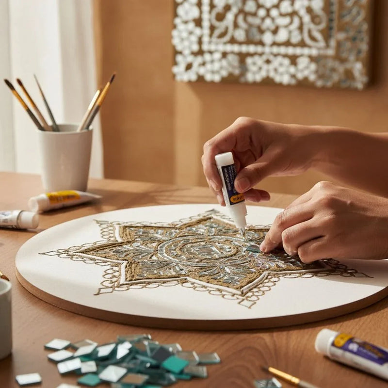 Small Glass mirrors for Picchwai Craft & Lippan Craft- Approximately 25 Grams