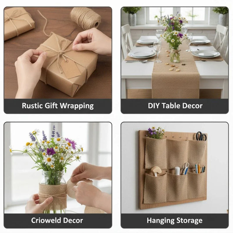 Hamper of Jags Jute Roll Lace Jute Colour 6Inch JJR6-14