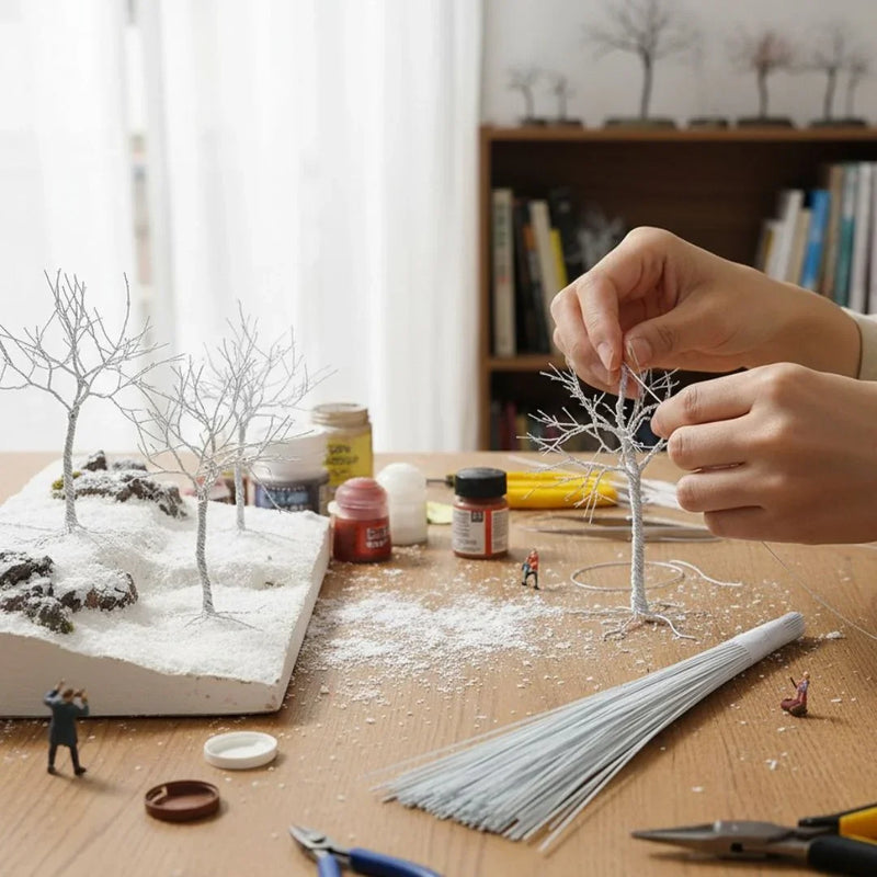 Wire 12Inch 26Gauge 100 White | Used in combination with pipe cleaners