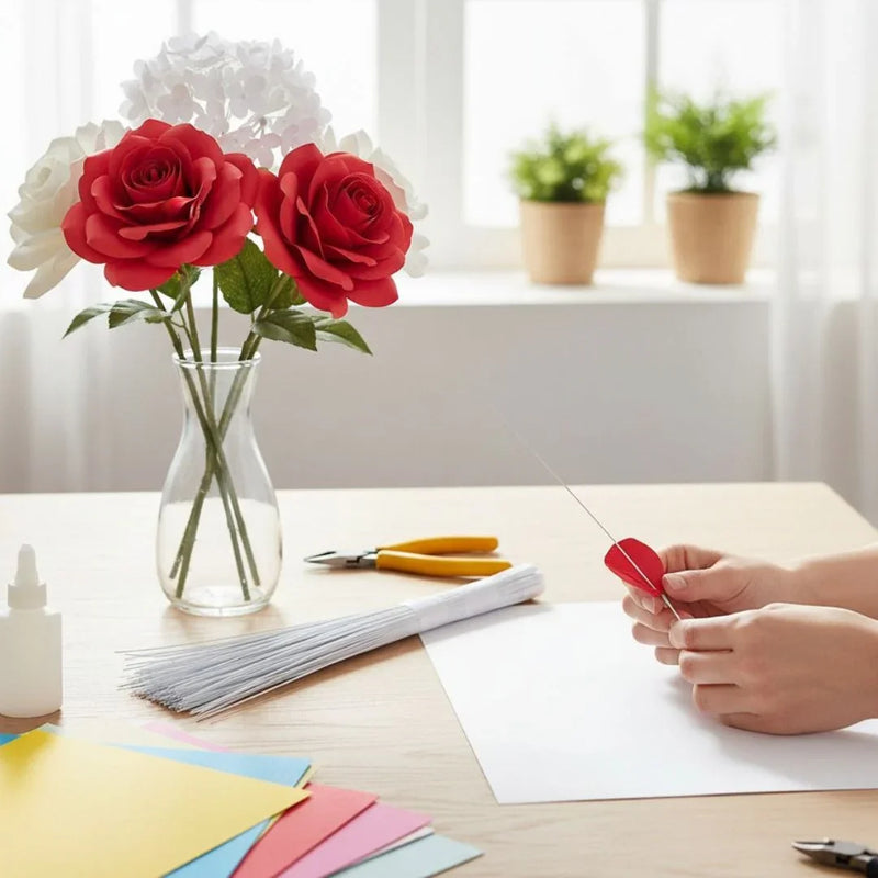 Wire 12Inch 26Gauge 100 White | Used in combination with pipe cleaners