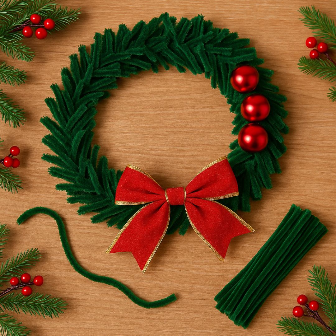 Pipe Cleaner Plain 100Pc D Green (T24)