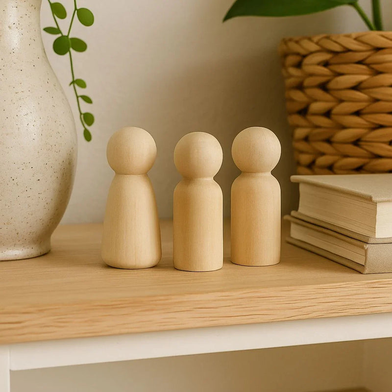 Wooden Doll Raja & Rani 4Pcs WD43MM