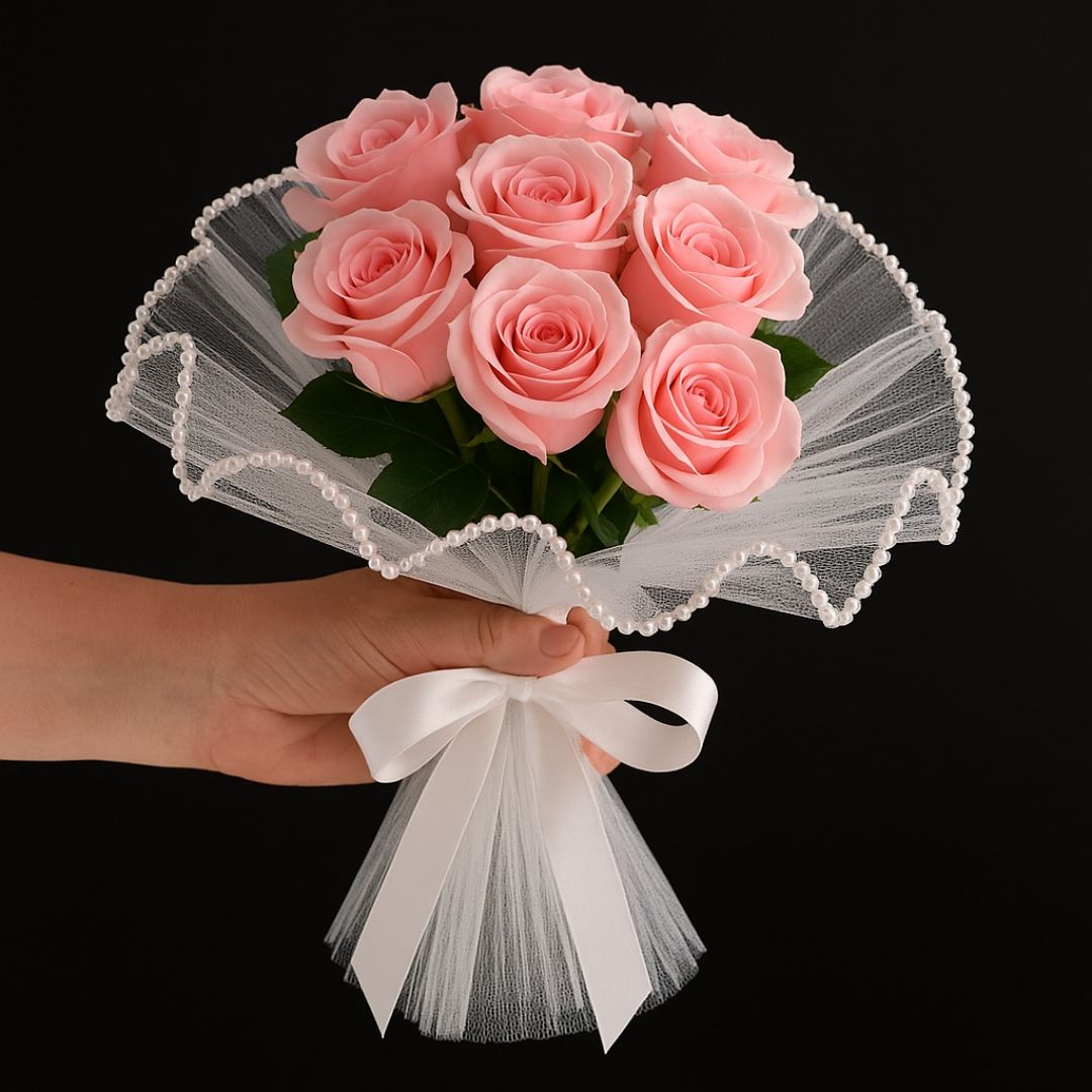 Premium Off White Wrapping Paper Net Wrinkled with Pearl 64 cm long  | Gift Wrappers | Premium 2026 Edition