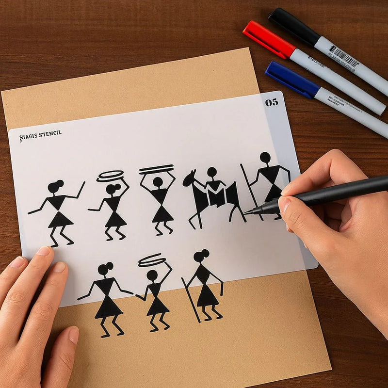 Jags Drawing Stencil Plastic A5 - Set of 1 Piece (Model: JSPA5N-05)