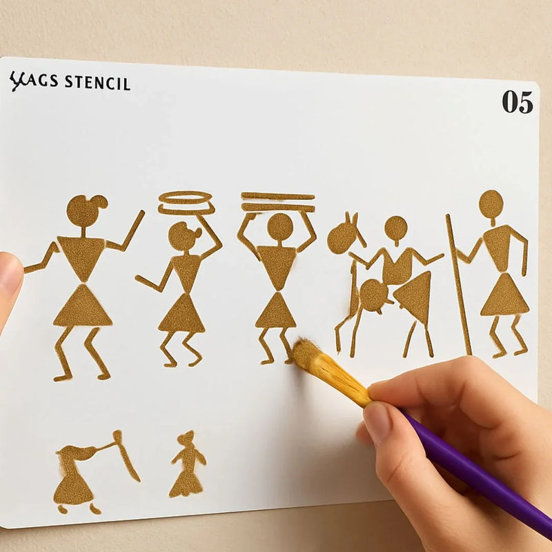 Jags Drawing Stencil Plastic A5 - Set of 1 Piece (Model: JSPA5N-05)