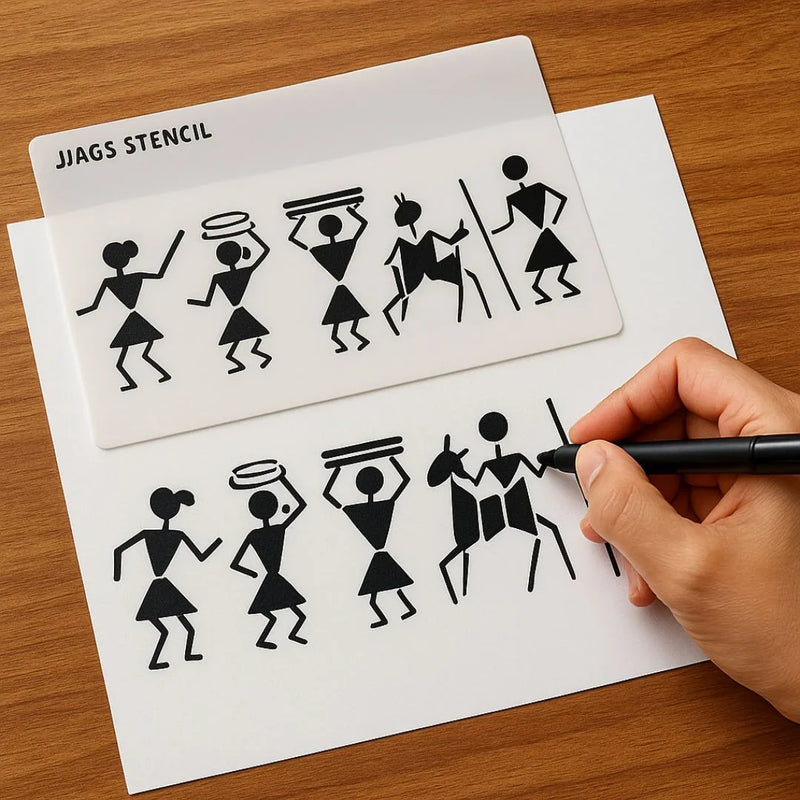 Jags Drawing Stencil Plastic A5 - Set of 1 Piece (Model: JSPA5N-05)