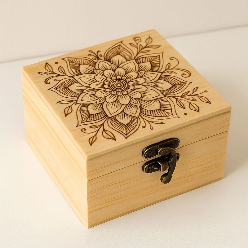 Wooden Box Square 6X6Inch