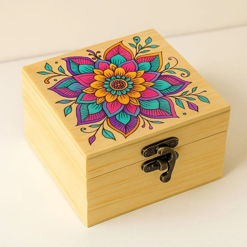 Wooden Box Square 6X6Inch