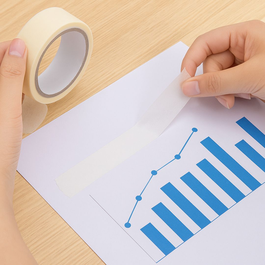 Masking Tape 5 Meter 12mm - Perfect for Painting, Crafts, and More