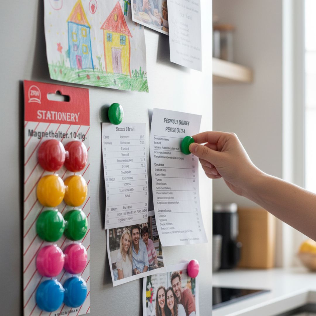 MG Traders Pack Magnet Sheet & Buttons 30Mm Opaque Magnet 10Pcs (30O)  (Contain 1 Unit)